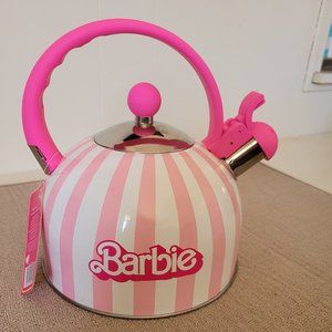 Barbie pink and white tea pot